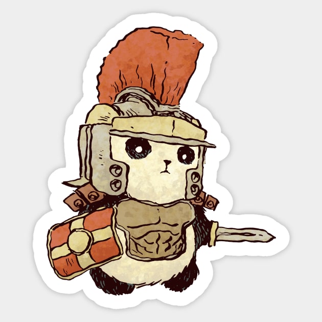 Panda Centurion Sticker by jesse.lonergan